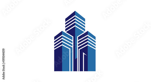 Modern Corporate Building Emblem Showing Architectural Aesthetics and Elegant Design