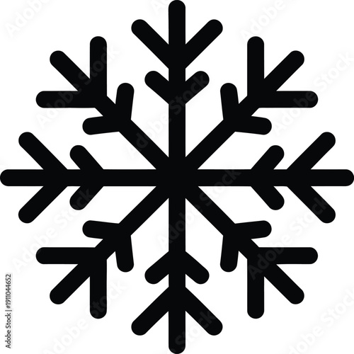 black snowflake icon