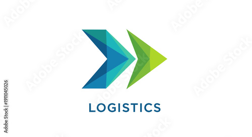 Modern Logistics Icon Depicting Movement, Efficiency, And Forward Momentum In Digital Design