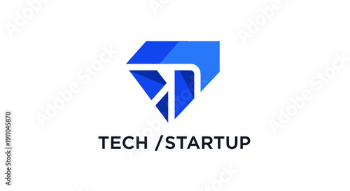 Modern Tech Startup Logo Presenting Innovation And Cutting Edge Solutions Perfectly