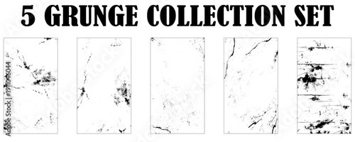 set dirty wall texture frame background on white  background