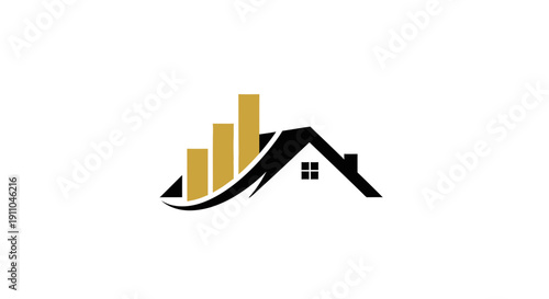 Real Estate Growth and Investment Logo Symbolizing Financial Success and Expansion