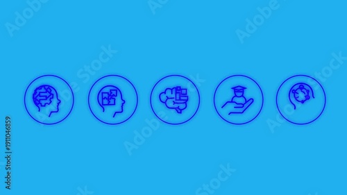 Mentor, Mentee and Guide Infographic Concept on Green Screen Background4k video .