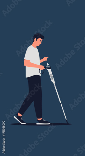 Modern Smart Cane Navigation Assistance for Visually Impaired Individuals