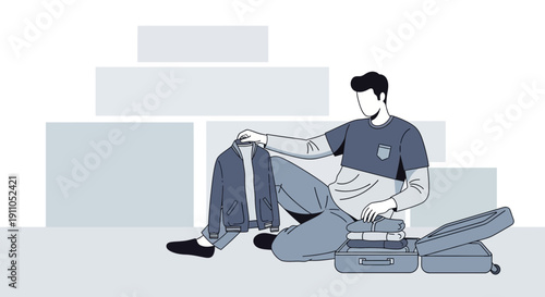 Packing For An Adventure Getting Ready For A Journey Of Discovery