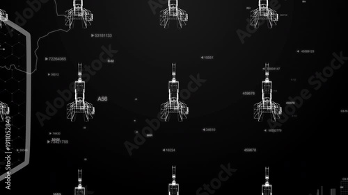 Rwanda Guinea country MAP Oil war data analytics Background With Abstract Elements | Showcasing Oil Pump jacks technology Video with globe, Growth, Graphs, Statistic Data of a country