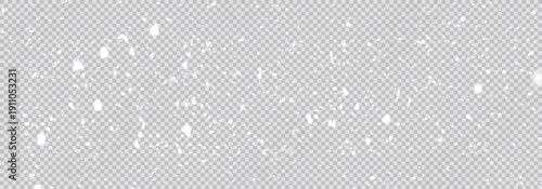 Beautiful bokeh snowfall background on light background. 