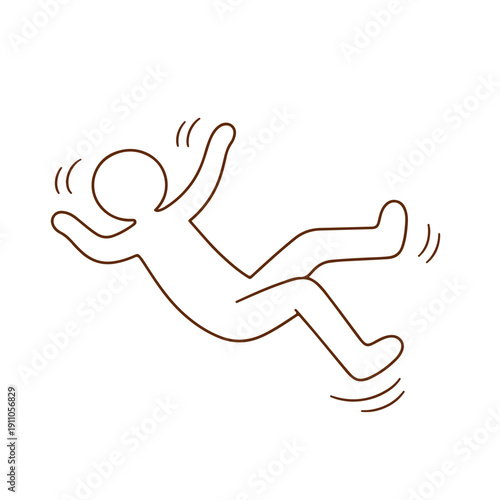 Man falls illustration vector on a white background
Vector illustration on a white background