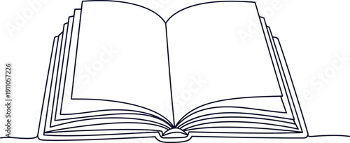 Open Book Illustration