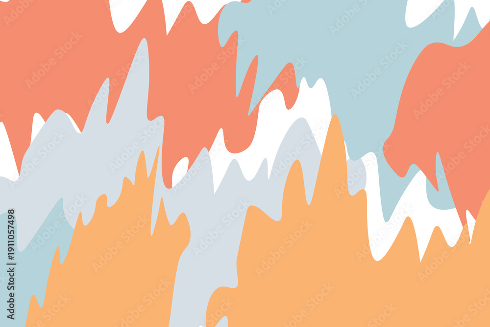 Fototapeta premium Abstract background with geometric shapes. Dynamic effect colorful line. Design for poster, banner, card. Paper modern pattern. Copy space.