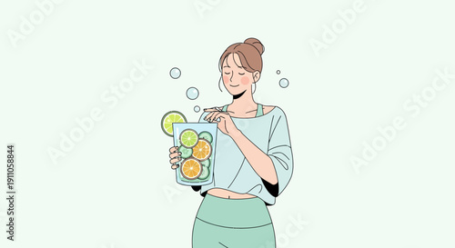 Refreshing Infused Water And Wellness Delight