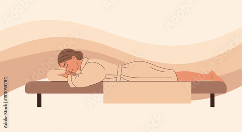 Relaxing Spa Treatment Serene Woman Rejuvenation Wellness Therapy