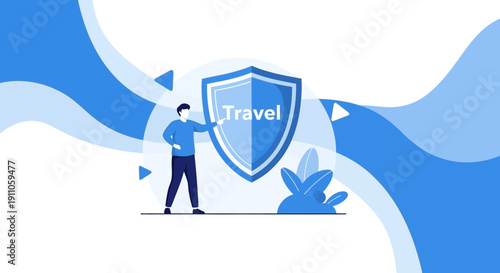 Secure Travel Protection Assurance And Safety Concept