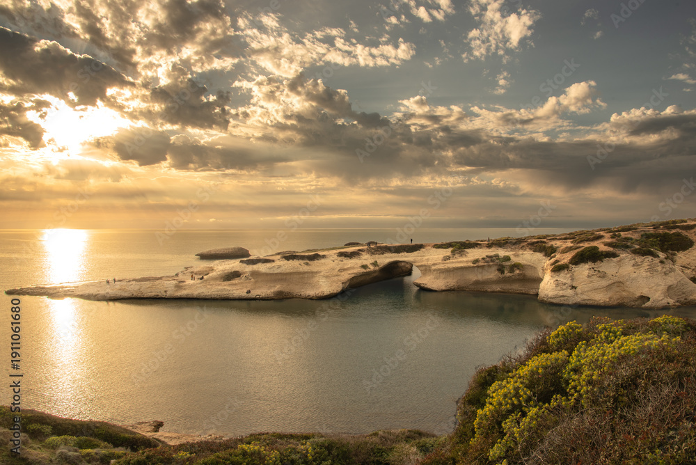 Obraz premium S'archittu in Sardinia at Sunset