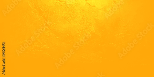 An abstract orange and yellow background featuring a grunge paper texture with aged vintage paint on a stained canvas surface to create an antique textured wall backdrop