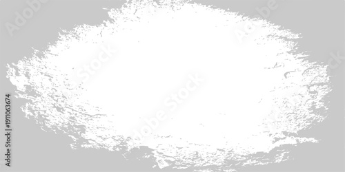 Abstract grunge background with black ink splashes and paint splatters creates a dirty vintage texture design featuring an artistic floral silhouette pattern and spray stains on an old paper border