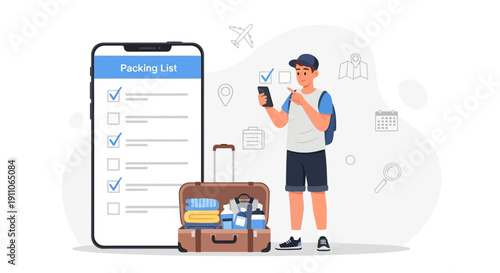 Smart Travel Preparation And Packing List Management With Mobile App