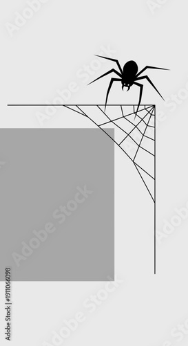 Spooky Spider Web Corner Decoration For Halloween Celebrations