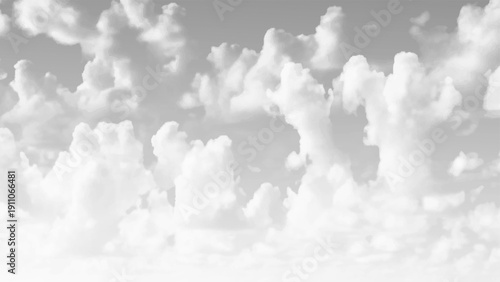 A dramatic aerial view of a stormy sky where dark, billowing clouds gather ominously. Vector illustration.