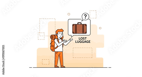 Traveler Concerned About Lost Luggage