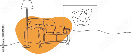 Modern Living Room with Stylish Furniture and Decor