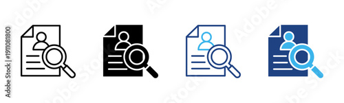 Talent Search  icon set multiple style collection
