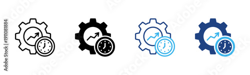 Efficient icon set multiple style collection