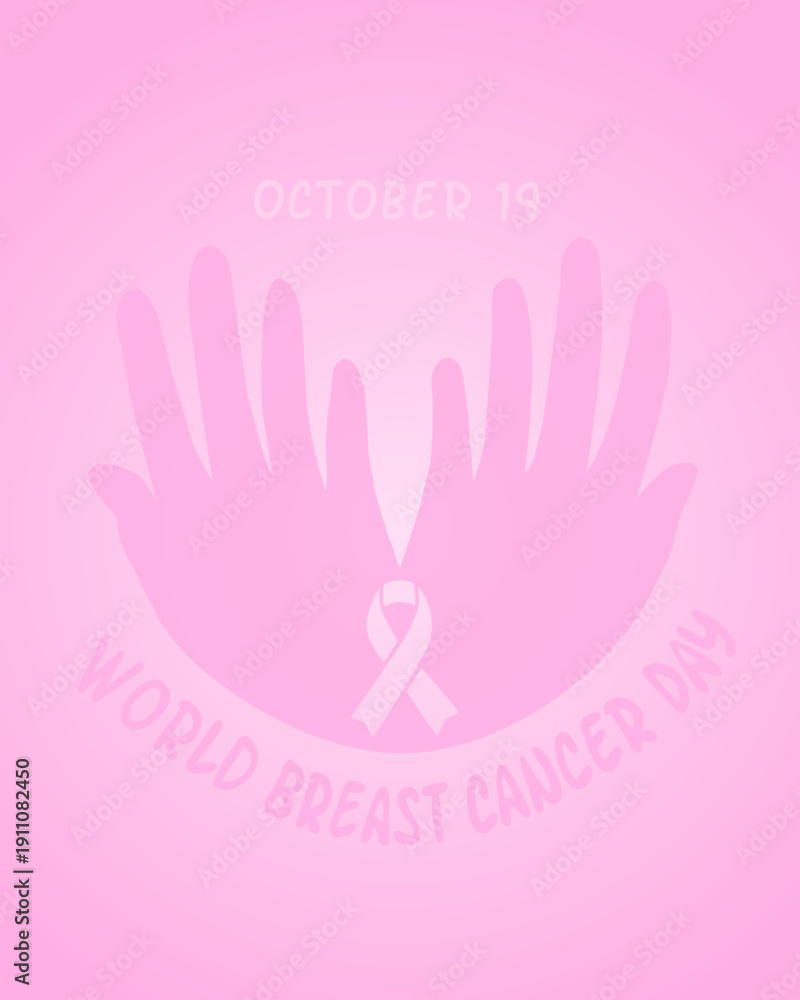 Fototapeta premium Fondo solidario cáncer de mama.