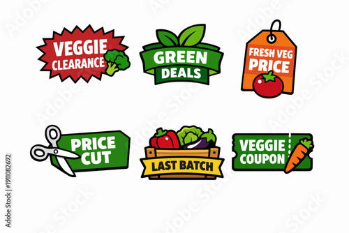 Veggie clearance and fresh food great deals for grocery store special prices