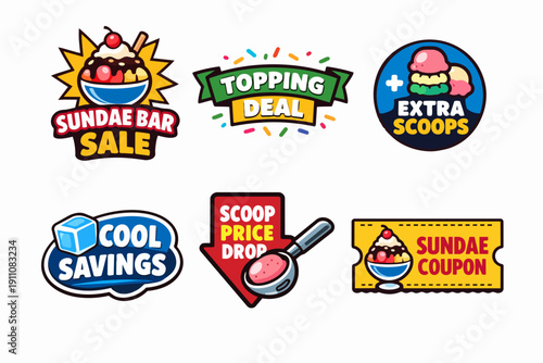 Ice cream sundae and frozen dessert discount deals for summer promotion