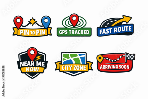 Navigating and tracking location with gps service badges for fast delivery