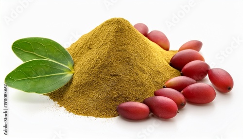 daruharidra berberis aristata ayurveda herb natural medicinal remedy ingredient isolated on a white background
