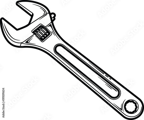 Adjustable Wrench Tool for Repair and Construction Work.