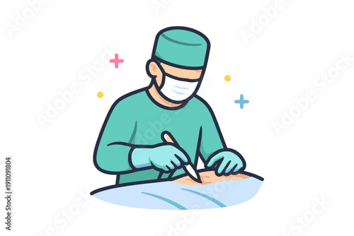 Surgeon Performing Operation