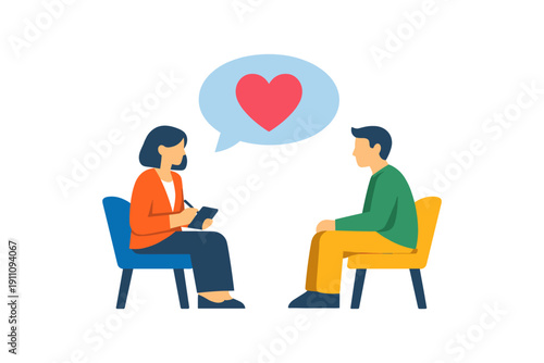 Couples Therapy Conversation Art