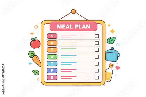 Weekly Meal Plan Board