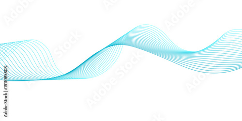 Futuristic abstract blue and purple wave pattern with flowing gradient curves, blending transparent and black backgrounds into a luminous digital sound frequency mesh