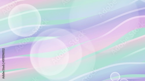 Pastel Colored Background with White Circles and Lines.