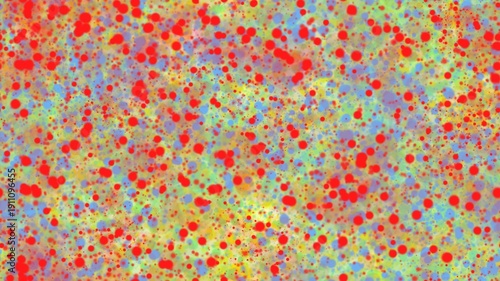Vászonkép Seamless pattern background with colorful paint splashes spreading evenly across