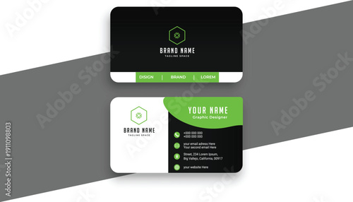 Vector modern creative and clean business card template