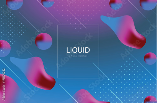Fluid gradient background vector. Cute and minimal style posters with colorful, vibrant organic shapes and liquid color. Modern wallpaper design for social media, idol poster, banner, flyer. 
