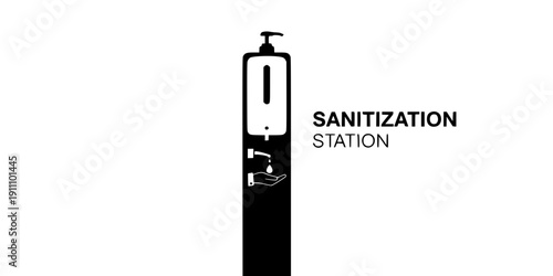  Restaurant Sanitization Station Silhouette