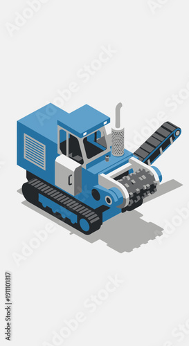 Heavy Duty Industrial Trencher Machine For Construction Projects