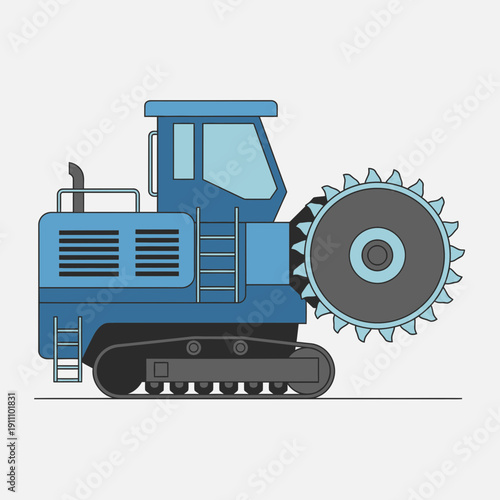 Heavy Duty Industrial Trencher Machine For Construction Site Operations