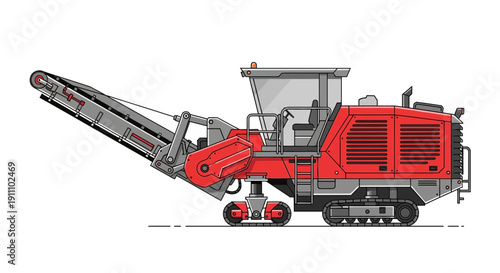 Heavy Duty Road Milling Machine For Asphalt Pavement Maintenance And Repair Operations