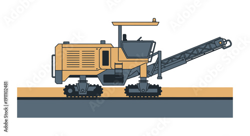 Heavy Duty Road Milling Machine For Asphalt Removal And Construction