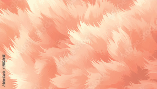 Peach fuzzy fur seamless pattern, soft pastel abstract texture vector. Peach and cream fuzzy fur, soft flowing texture. Textile design, wallpaper, wrapping paper, baby products, beauty branding.