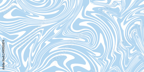 Abstract background seamless pattern with colorful waves. Trendy vector illustration in retro psychedelic style