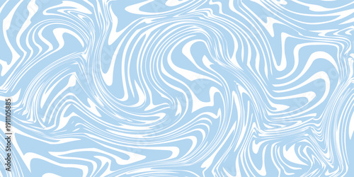 Abstract background seamless pattern with colorful waves. Trendy vector illustration in retro psychedelic style