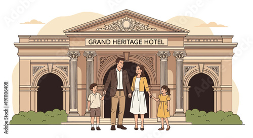 Family Arrives At Grand Heritage Hotel For A Wonderful Vacation